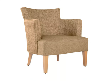 EVELYNE SQUARE PL01 - Fabric armchair with armrests by New Life - view 2